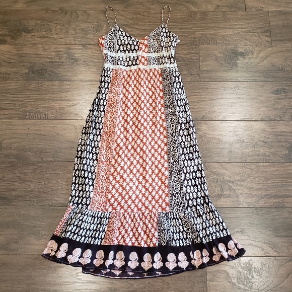 Charlotte Russe Dresses & Skirts - Charlotte Russe Bohemian Maxi Dress Size Large
